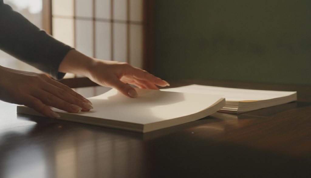 専門家が相続関連書類を整理する手元